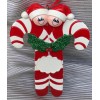 Candy Cane Ornament with 2 